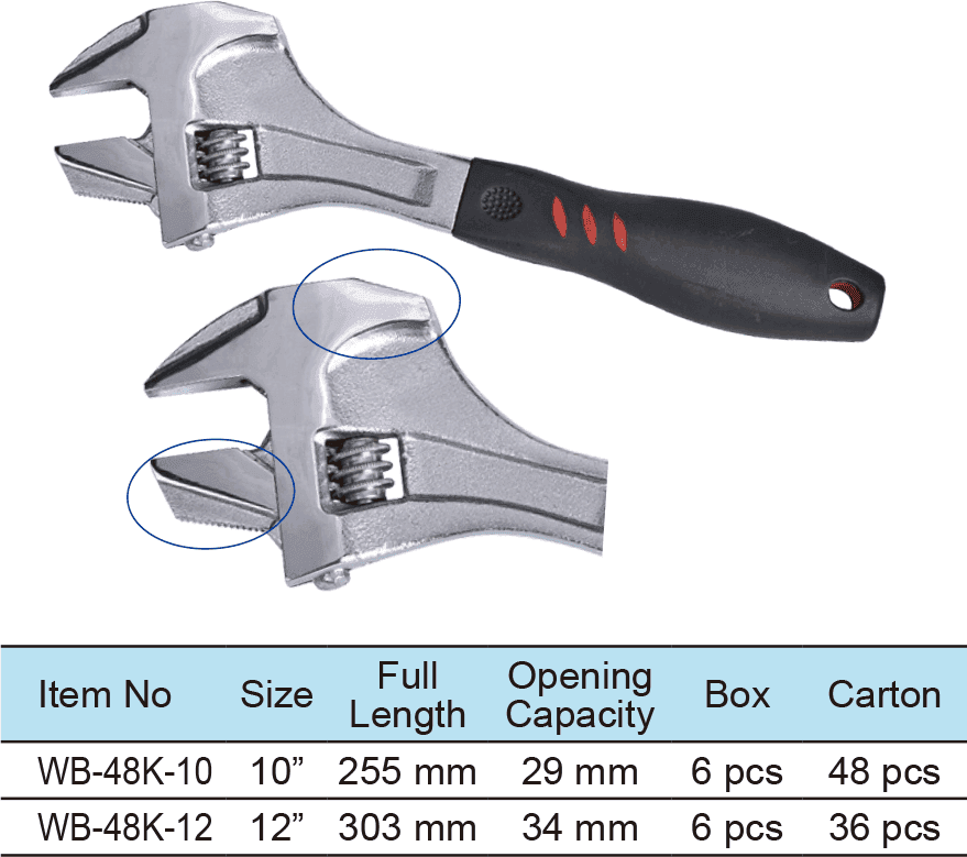 3 in 1 Multifunction Adjustable Wrench,Reversable Jaw, hammer head(圖1)