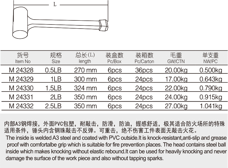 無彈力防震錘(圖1)