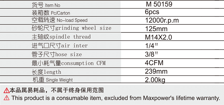 125mm角式氣動砂輪機(jī)(圖1)