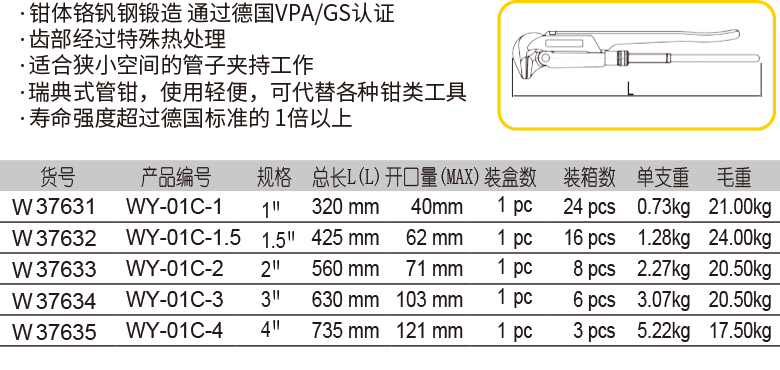 鷹嘴鉗（90度）(圖1)